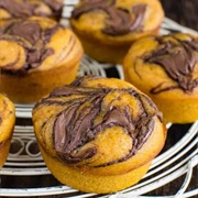 Pumpkin Nutella Muffins