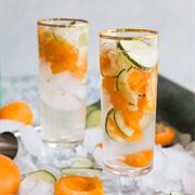Cucumber Apricot Gin Fizz