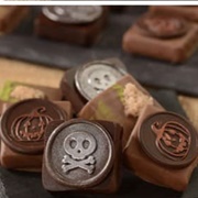 Apple Whiskey Ganache Squares