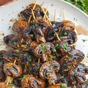 Balsamic Grilled Mushroom Skewers