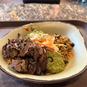 Smoked Chimichurri-Braised Beef