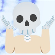 Skeleton Shrugging (With White Shirt, Human Version)