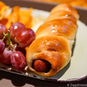 "Teylu" All-Beef Hot Dog Wrapped in Dough