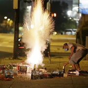 Getting Hit With Firework
