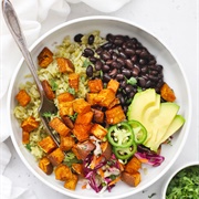 Mexican Chipotle and Sweet Potato Burrito Bowl