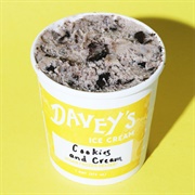 Davey's Ice Cream Vegan Cookies & Cream Ice Cream