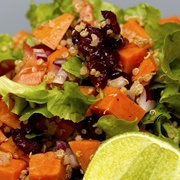 Sweet Potato Quinoa and Lettuce Salad