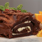 Chocolate Fudge Yule Log
