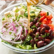 Salad With Vegan Feta