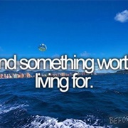 Find Something Worth Living For