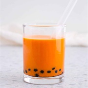 Orange Boba Tea