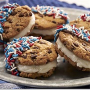 Patriotic Chips Ahoy! Ice Cream Sandwiches