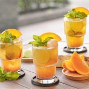 Orange & Lime Kombucha With Lychee