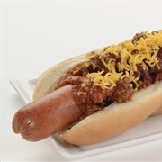 Walt&#39;s Chili-Cheese All-Beef Foot-Long Hot Dog