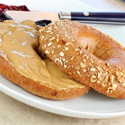 Bagel With Almond Butter