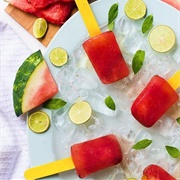 Watermelon Mint Popsicles