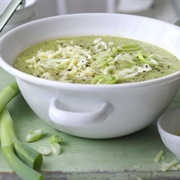 Courgette Potato Cheddar Soup