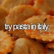 Try Pasta in Italy