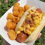 Bacon Macaroni & Cheese Hot Dog