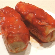 Cabbage Rolls Filled With Rice