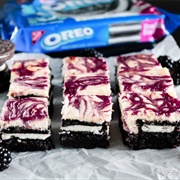 Blackberry Cheesecake Oreo Brownies
