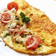 Cheese Onion Omelet