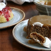2 Different Flavors of Sponge Puddings
