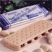 Peanut Butter Jelly Graham Wafer Sandwich