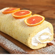Orange Creamsicle Swiss Roll