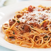 Spaghetti Bolognese in Bologna, Italy