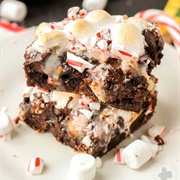 Peppermint Hot Cocoa Cookie Bars