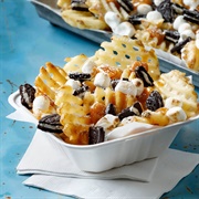 Fries and Oreo Cookie Skillet