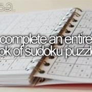 Complete an Entire Book of Sudoku