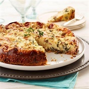 Bacon Kale Savory Cheesecake