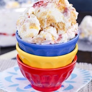 Lemon Oreo Strawberry Swirl Ice Cream