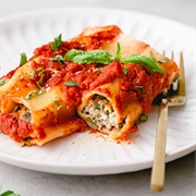 Spinash and Ricotta Cannelloni
