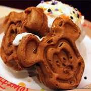 Pumpkin Mickey Waffle Sundae