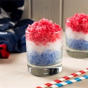 Red White Blue Granita Dessert