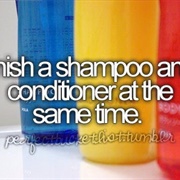 Finish Shampoo and Conditioner at the Same Time