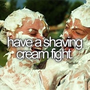 Have a Shaving Cream Fight