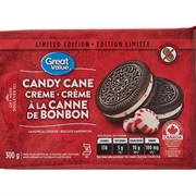 Great Value Candy Cane Creme Sandwich Cookies