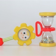 Fisher Price Sunflower Hourglass Rattles