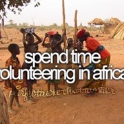 Spend Time Volunteering in Africa