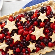Star-Spangled Red, White & Blue Slab Pie