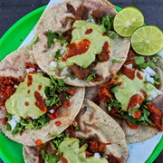 Vegan Fake Meat and Avocado Taco