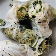 Green Goddess Vegetable Rice Wrap