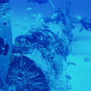 Corsair Plane Wreck Dive Site