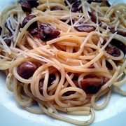 Vegan Mushroom Spaghetti