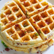 Bacon and Cheese Waffles