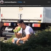 Jules Tocker Eating a Lettuce